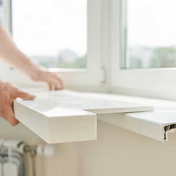 Замена подоконника у пластикового окна